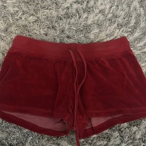 Red hard tail shorts